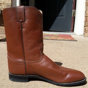 Justin Men's Brown Leather Jackson Roper Boots